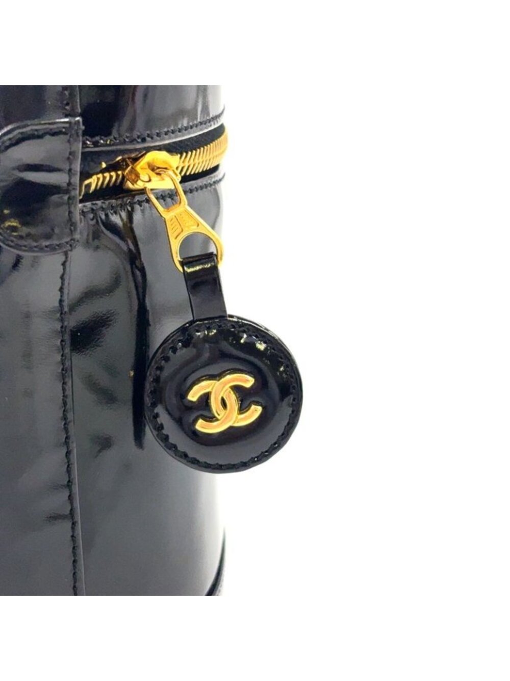 ★SOLD★ Chanel CC Logo Vanity Handbag Vertical - Picture 10 of 15